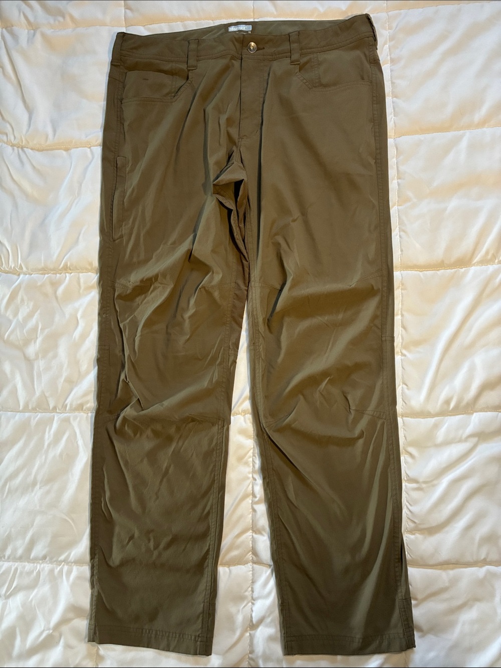 Marmot Men’s Khaki Nylon Hiking Pants 36x32